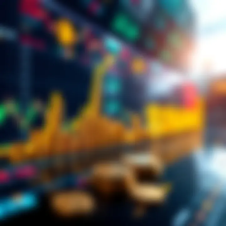 A graphic showing Binance trading fees impacting coin trading balance, with visual elements representing rising coin values and small fee icons.