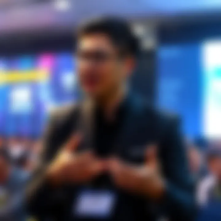 Changpeng Zhao discussing the importance of privacy for cryptocurrency payments at a conference