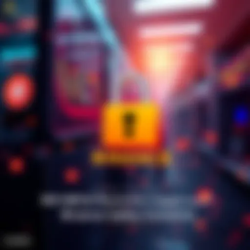Binance logo with safety lock Binance logo displayed with a safety lock symbol to highlight security concerns