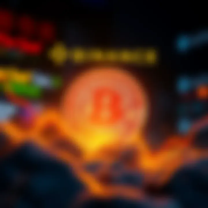 Binance SAFU Fund Conversion Binance logo with Bitcoin symbol, illustrating the conversion of the SAFU fund to Bitcoin during market downturns