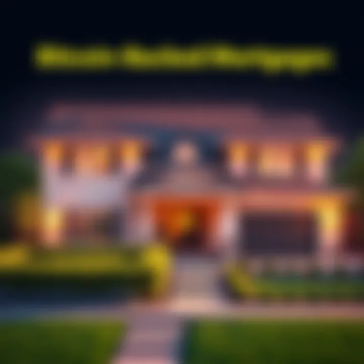 A house with a Bitcoin symbol in front, representing Fannie Mae's new mortgage program