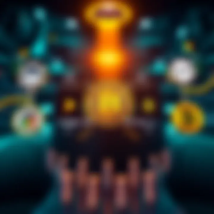 A graphic representation showing different bitcoin custody options like Fidelity, BlackRock, and VanEck with icons representing self-custody and institutional custodians.