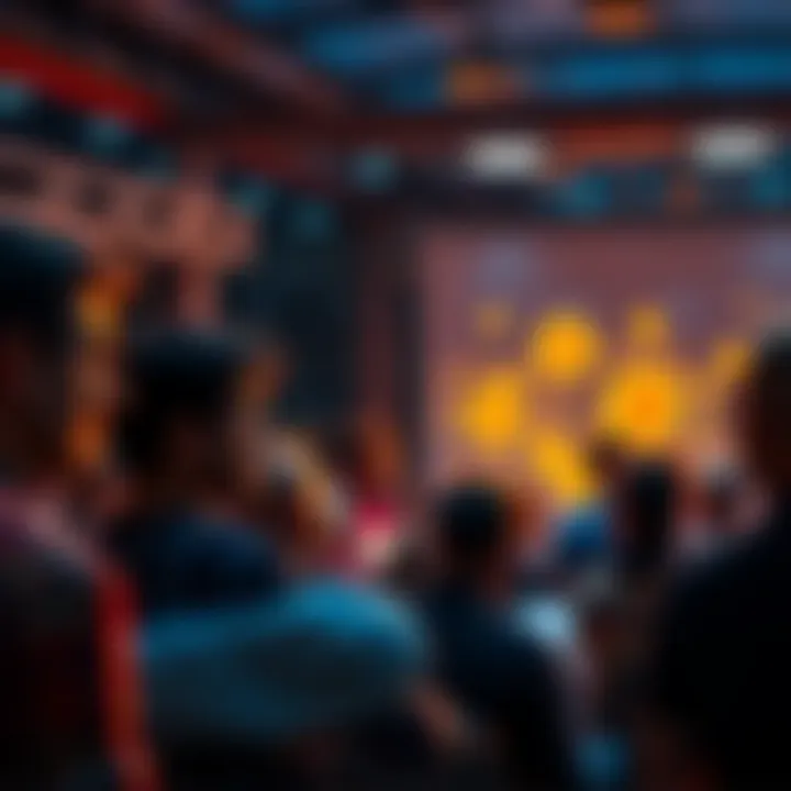 People engaging in discussions about Bitcoin, sharing insights and questions in a community setting