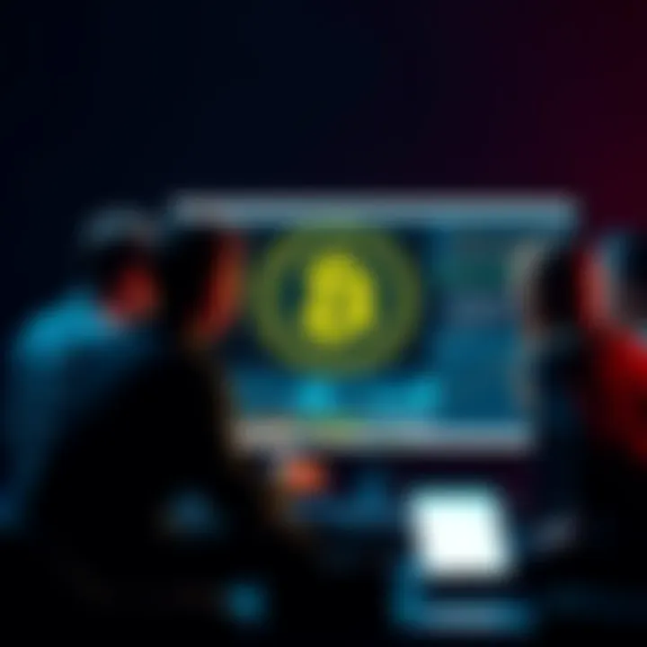 A group of people engaged in a lively discussion about Bitcoin on a computer screen.