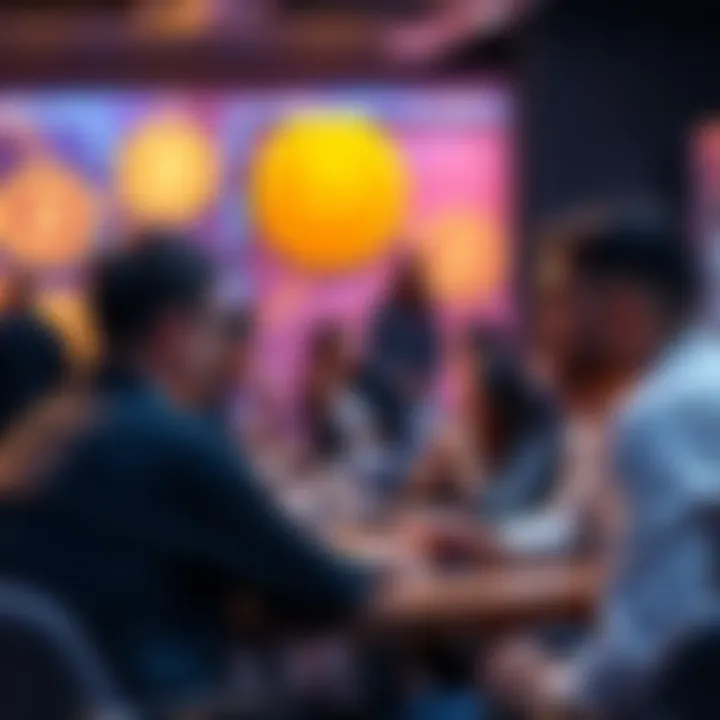 People sharing ideas about Bitcoin in a forum setting