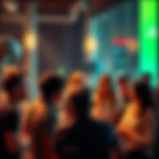 A group of people engaged in a lively discussion about Bitcoin, sharing their thoughts and insights with each other.