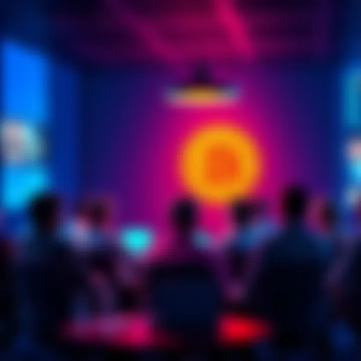A group of people discussing Bitcoin in a forum setting