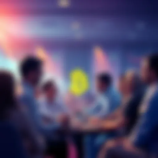People engaging in a conversation about Bitcoin, sharing insights and asking questions in a forum setting.