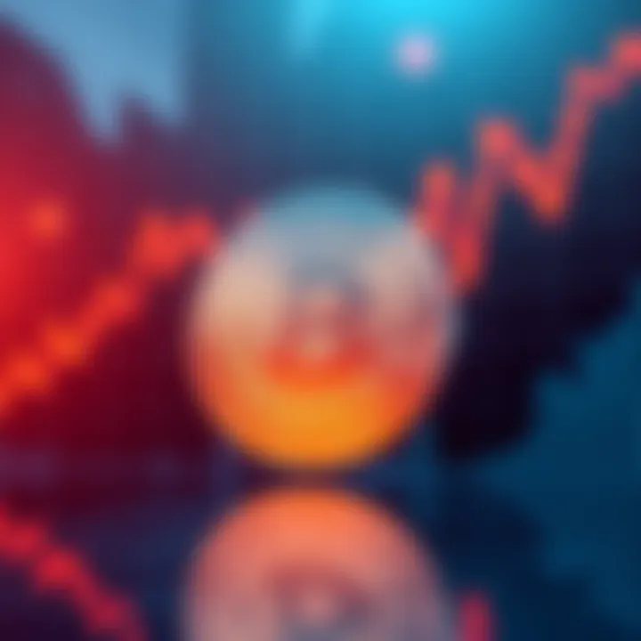 A prominent Bitcoin logo in front of a rising cryptocurrency price chart, symbolizing Bitcoin's market dominance in 2026.