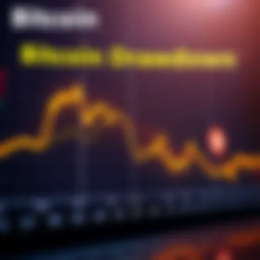 Graph showing Bitcoin price decline and recovery phases over time, indicating market trends and cycles