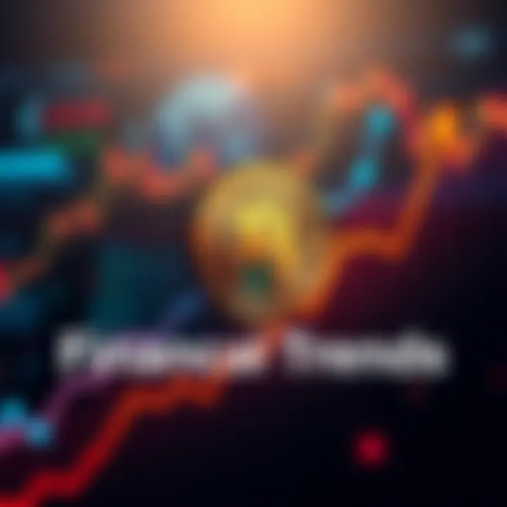 Bitcoin symbol with upward trend graph representing its impact on investments and market behavior