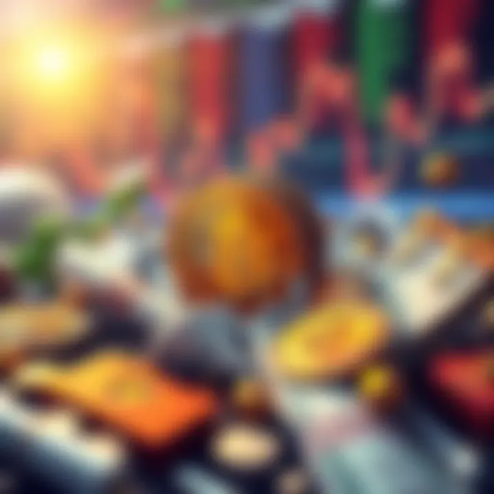 Illustration showing Bitcoin symbol surrounded by infinite assets like paper money and stocks, highlighting its uniqueness as a finite resource