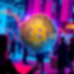 Bitcoin as the Future Currency A digital representation of Bitcoin symbolizing its potential as a global payment system, with people using it in daily transactions.