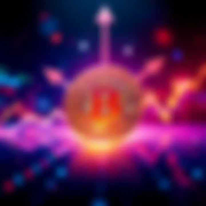 A digital graphic representing the Bitcoin halving event, featuring a Bitcoin symbol with arrows indicating market trends, alongside charts showing price fluctuations, emphasizing the significance of ...