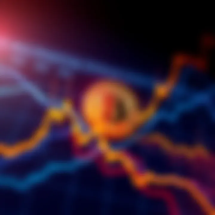 Graph showing Bitcoin's price fluctuations after halving events in 2020 and 2024, indicating a drop 18 months later.