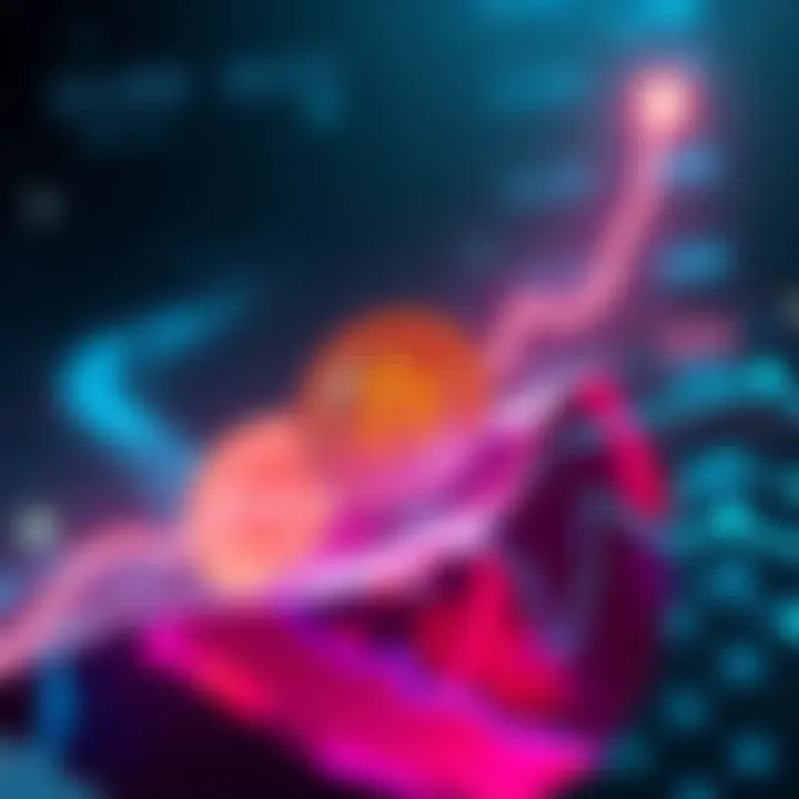 A futuristic graphic showing Bitcoin symbol soaring with a price tag of 1.5 million in the background, reflecting Cathie Wood's prediction.