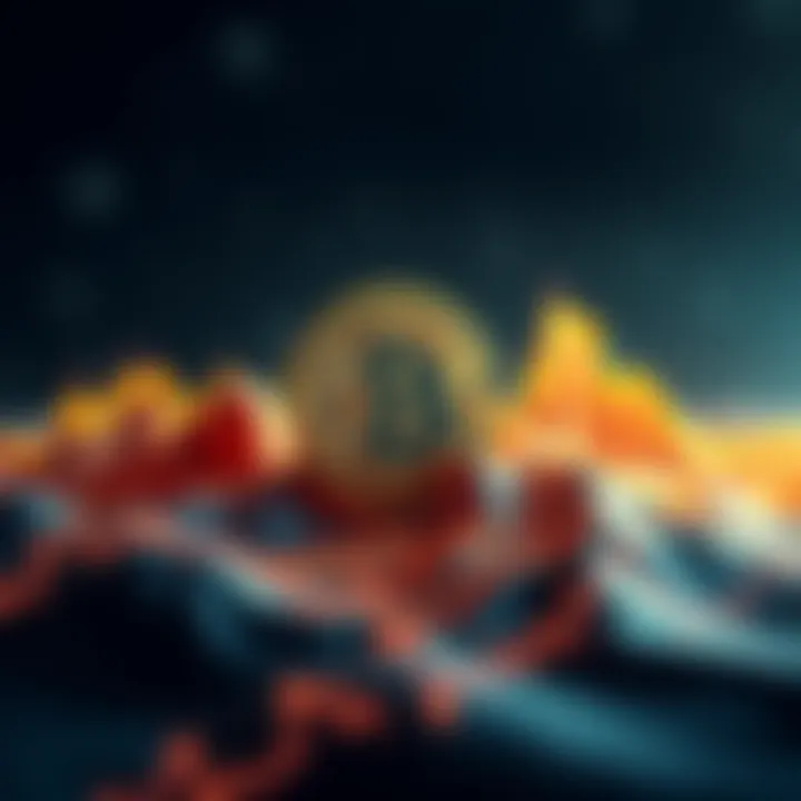 A chart showing Bitcoin's price fluctuations with peaks and valleys, reflecting market trends in 2025 and predictions for 2026.