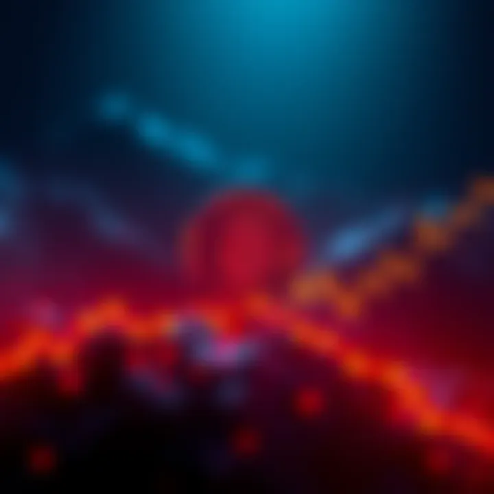 A line chart showing Bitcoin price fluctuations with an upward trend towards 35K-40K