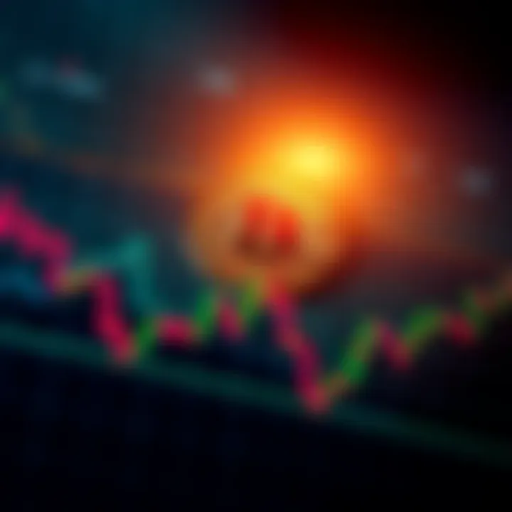 A graphical representation of Bitcoin's price movement, showing fluctuations around $50,000 with potential recovery signals.