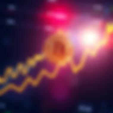 A graph showing the upward trend of Bitcoin prices with a focus on reaching one million dollars