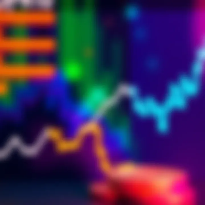 Graph showing Bitcoin's value drop with a downward trend line, suggesting market uncertainty.