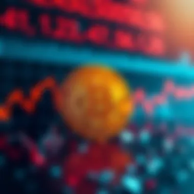 Graph showing Bitcoin dropping to $66K amid geopolitical tensions and market uncertainty