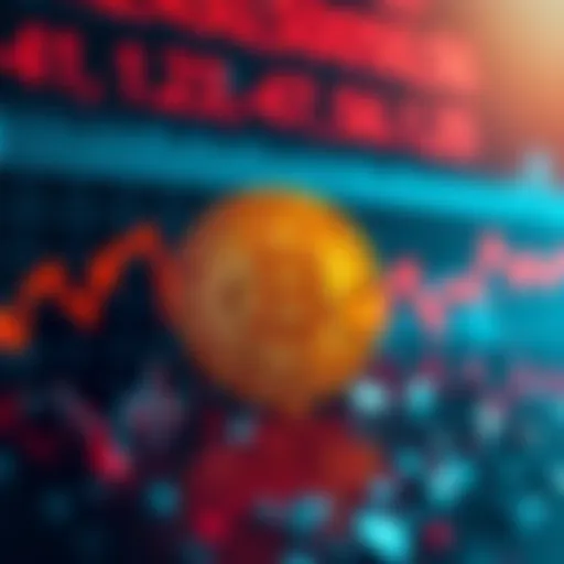 Graph showing Bitcoin dropping to $66K amid geopolitical tensions and market uncertainty