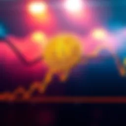 Bitcoin price chart showing a drop Chart illustrating Bitcoin's recent price drop below 100k with a downward trend