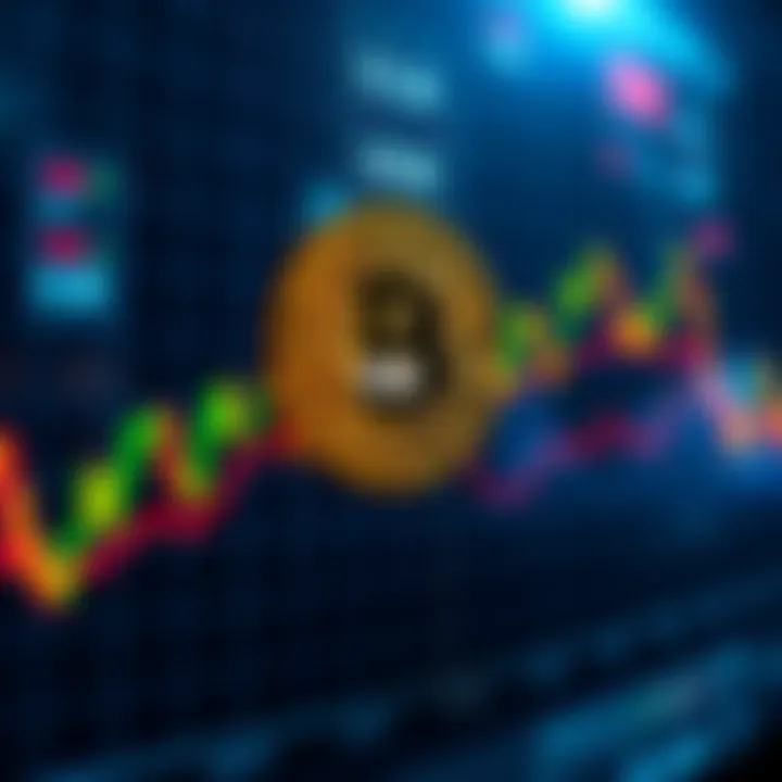 Bitcoin Price Graph Graph showing Bitcoin price fluctuations with a focus on the 59k BTC support level during a bear market