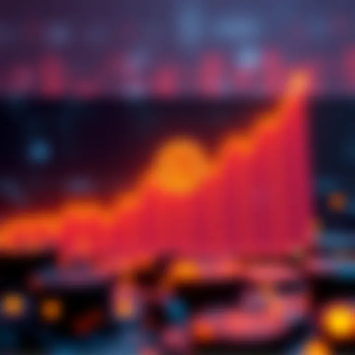 A graph showing Bitcoin's price rise from $437 to over $67,000 with a bold upward trend and markers for key years.