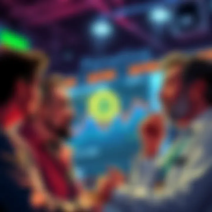 Three people discussing Bitcoin trading strategies and market influence