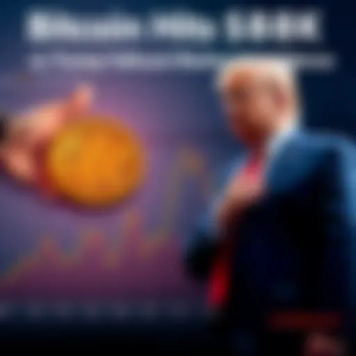 A chart showing Bitcoin's price rising to $88,000 alongside a graphic of Trump and Xi Jinping shaking hands