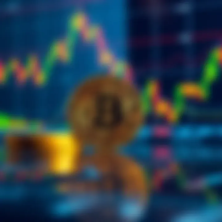 JPMorgan's forecast showing Bitcoin reaching $240,000, with charts and financial graphs in the background.