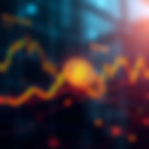 Graph showing Bitcoin price trends with downward movement indicators and expert analysis comments