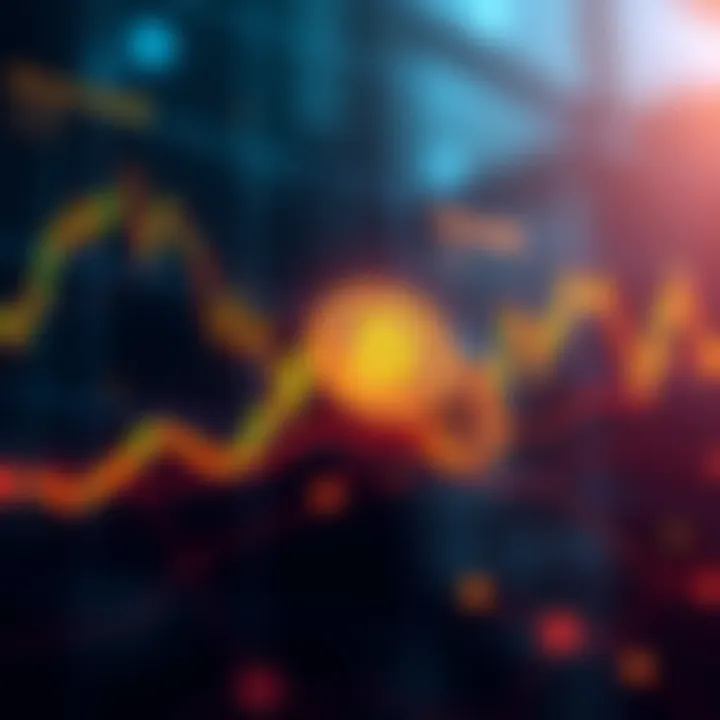 Graph showing Bitcoin price trends with downward movement indicators and expert analysis comments