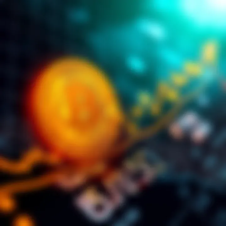 A graph showing Bitcoin's price climbing above $65,000 with a bullish trend pattern visible