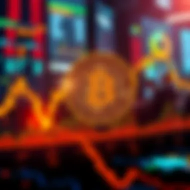 Bitcoin Price Stability Graph showing stable Bitcoin price with a mix of bullish and bearish trends, traders discussing in the background