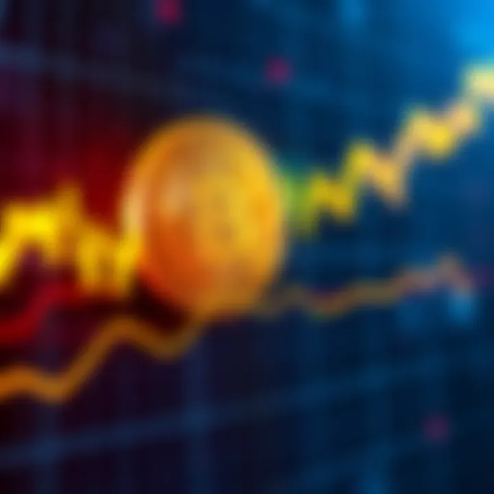A graph showing Bitcoin prices remaining flat despite an influx of stablecoins, with dollar signs symbolizing the stablecoin influx.