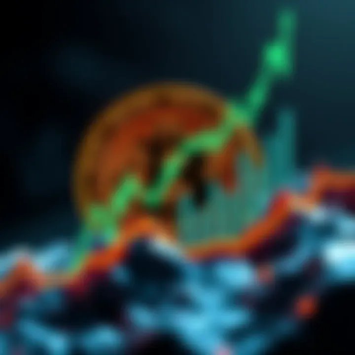 Bitcoin price surge Bitcoin logo with a rising graph, symbolizing the price increase over $90,000