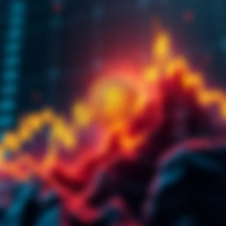 Chart showing Bitcoin price jumping to 80000 dollars with a bullish trend