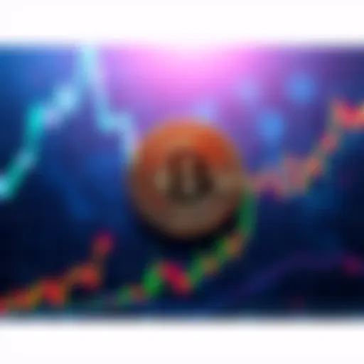 Bitcoin price charts and graphs A visual representation of Bitcoin price trends with upward and downward movements on a graph