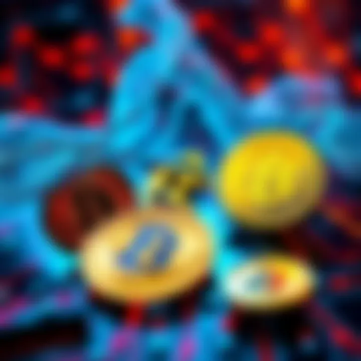 Bitcoin Security and Quantum Computing A visual representation of Bitcoin symbols and quantum computing elements, highlighting the security risks posed by quantum attacks.