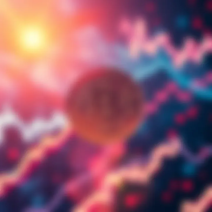 Chart showing Bitcoin price approaching $96.9K with a background of falling short positions