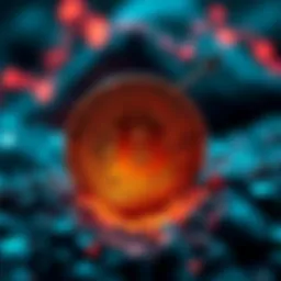 Bitcoin surge concept A graphic showing Bitcoin symbol with an upward arrow indicating a surge in value, representing a $40 billion increase in three hours.