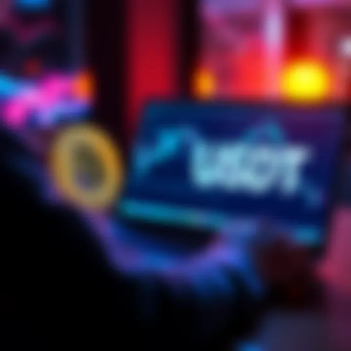 A person transferring Bitcoin into USDT through a decentralized platform on a laptop