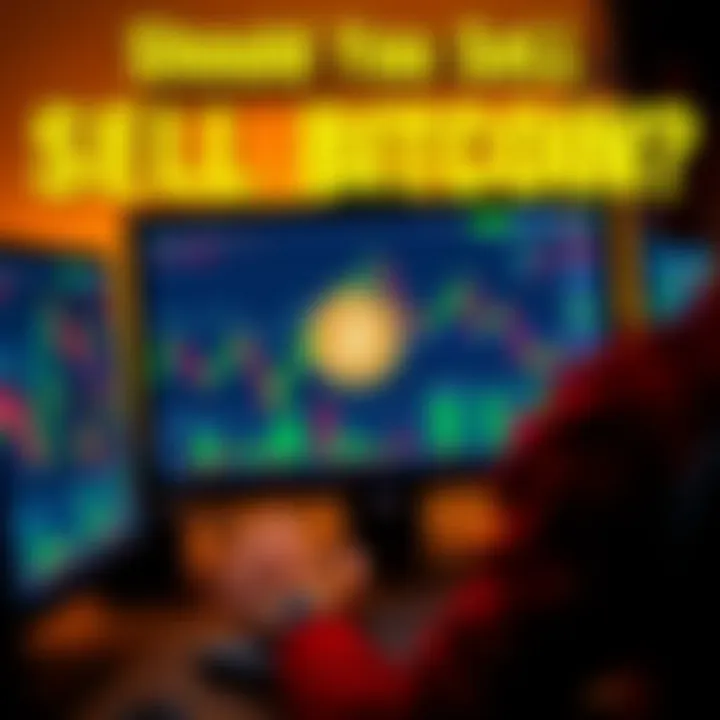 A person analyzing Bitcoin market trends on a computer screen with charts and graphs.