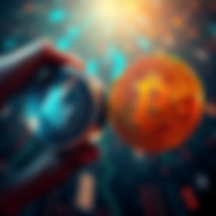 A graphic showing Bitcoin being exchanged for USDT in a decentralized manner, symbolizing security and ease of transaction.