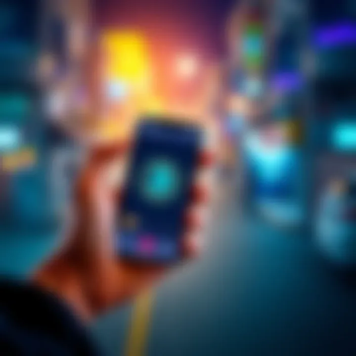 A person holding a smartphone displaying a Bitcoin wallet app, illustrating cryptocurrency usage in El Salvador.