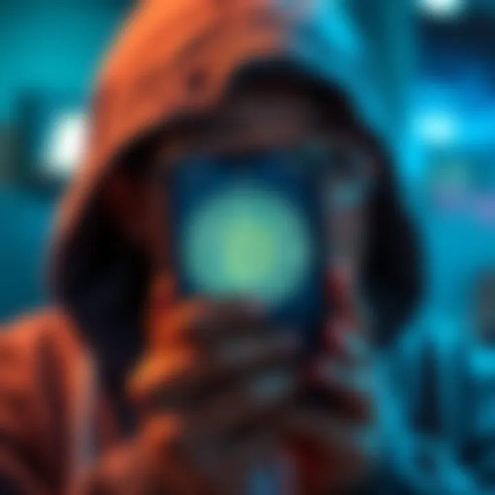 A person looking worried while checking Bitcoin on a smartphone, displaying high fees and withdrawal limits on the screen.