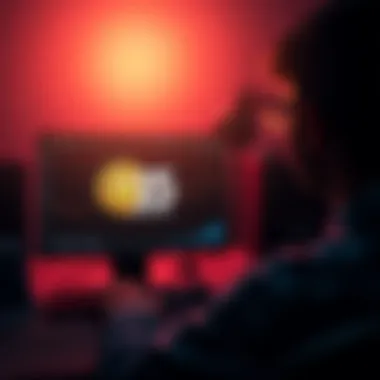 A person looking at a computer screen displaying Bitcoin's price at $15, with a nostalgic feel of the year 2013.